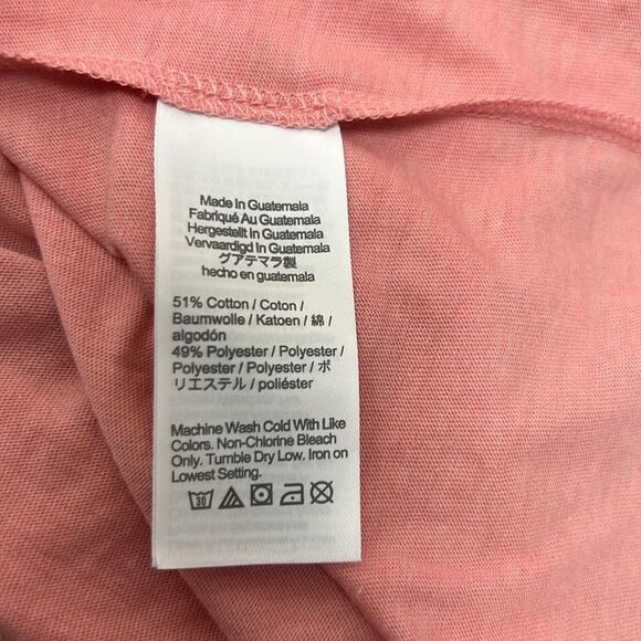 J. Crew Factory L0029 Pink Cotton-blend washed tee NWT size Med - Picture 7 of 8